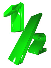 012 symbol 3D at 9000 green
