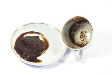 Guess-work on the coffee sediment