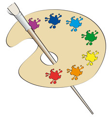 palette de peintre