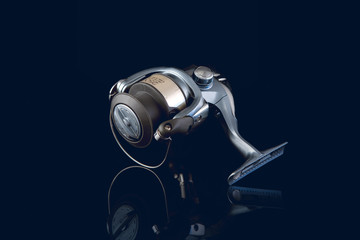 Fishing reel, mounted
