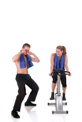 Fototapeta premium Fitness couple