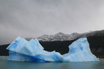 Blue iceberg in Parque Nacional Los Glaciares, Argentina