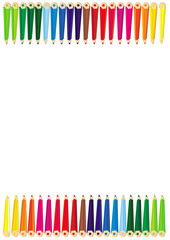 Colour pencils frame
