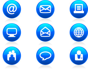 Glossy E-Mail Icons und Symbole