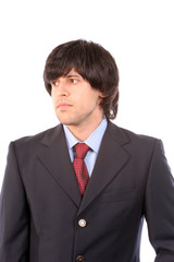 Young businessman posing