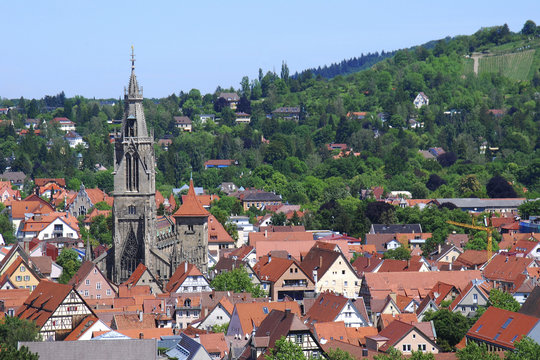 &Uuml;ber den D&auml;chern von Reutlingen