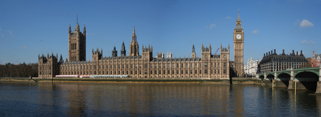 Fototapeta na wymiar Big Ben i Houses of Parliament, London