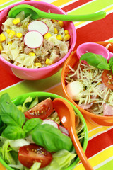 Different salads in buffet