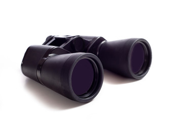 Binoculars on white