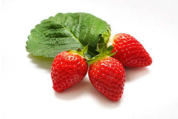 Three Strawberries