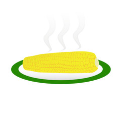 Corn on a plate