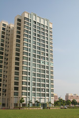 Fototapeta premium Luxury Service Apartments With Sky