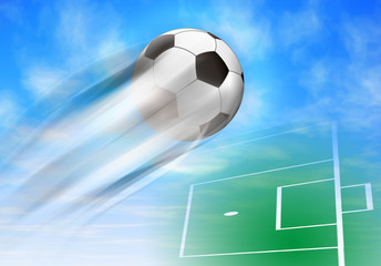 Naklejka premium football background