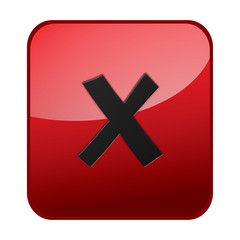 Obraz premium button, icon, false, wrong, illustration
