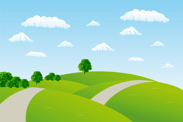 Obraz premium Summer landscape