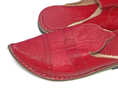 babouches rouges
