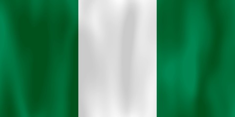 Naklejka premium drapeau nigeria flag