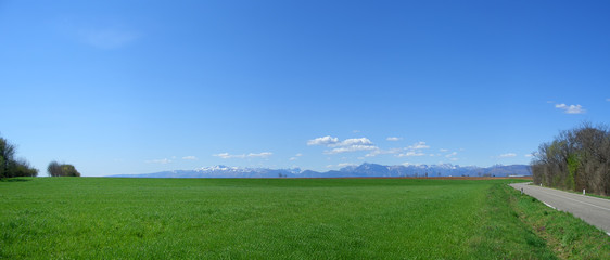Fototapeta na wymiar Meadow panorama