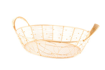 Obraz premium copper basket on a white background