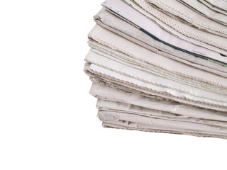 Stack of newspapers