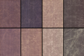 Fototapeta premium leather texture set