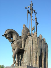The monumet "the Battle on the Ice" to prince Alexander Nevsky