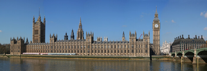 Fototapeta na wymiar Big Ben i Houses of Parliament, London