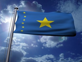 Congo, Democratic Republic Flag