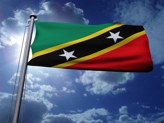 Sent Keats and Nevis Flag