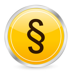 paragraph symbol yellow circle icon