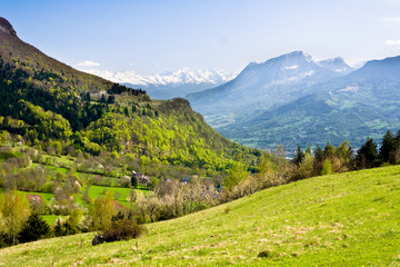 Fototapeta na wymiar Paysage de Savoie