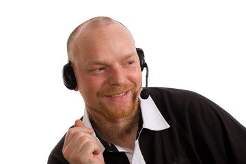 isolated customer service operator