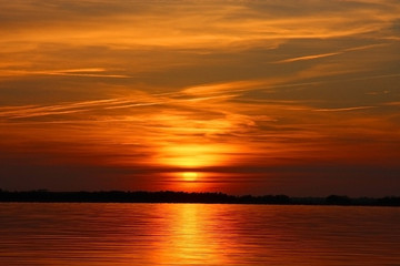 Obraz na płótnie Canvas Zachód słońca