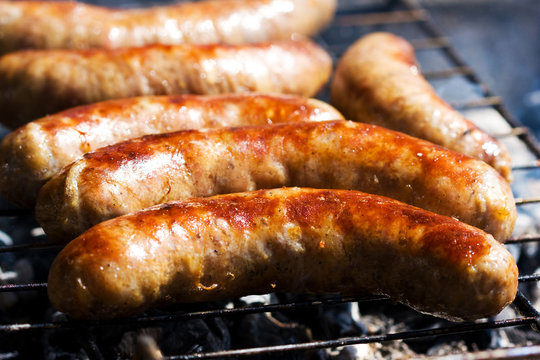 Grilled sausages