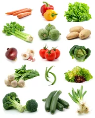 Abwaschbare Fototapete Gemüse Gemüsekollektion