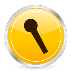 microphone yellow circle icon