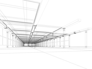 abstract architectural construction