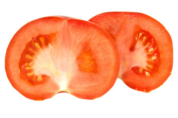 Tomatoes isolated on white background