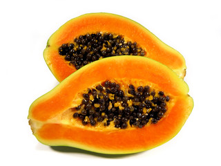 Papaya sliced