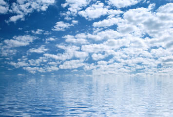 Sky and water background