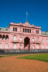 Pink house, official house of the president of Argentina.