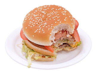 Delicious juicy hamburger