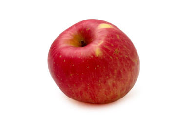 Red apple isolated over white