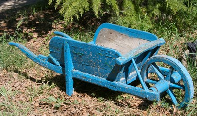 Fototapeta premium la brouette bleue