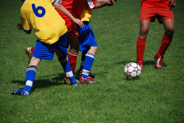 Fussball Kampf um den Ball Jugend 