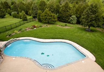 Overview of luxury pool
