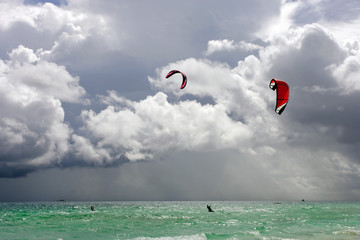 Kite boards, Boracay Island, Philippines 