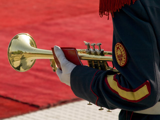 musiker mit trompete