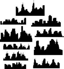 city vector set