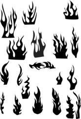 vector flames